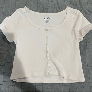 John Galt light pink baby tee